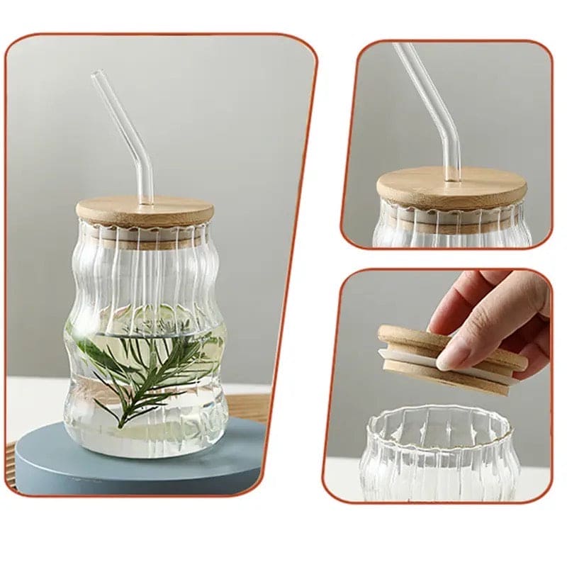 Sipper Mug With Glass Straw
