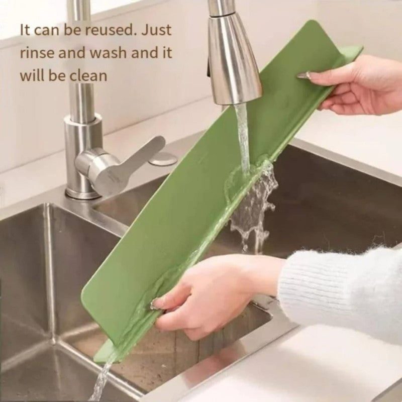 Silicone Sink Splash Guard – Anti Splash Kitchen Protector