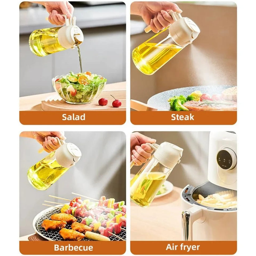 Glass Oil Sprayer 2-in-1