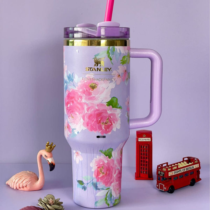 Stainless Steel Floral Printed Tumbler – 1200 ml