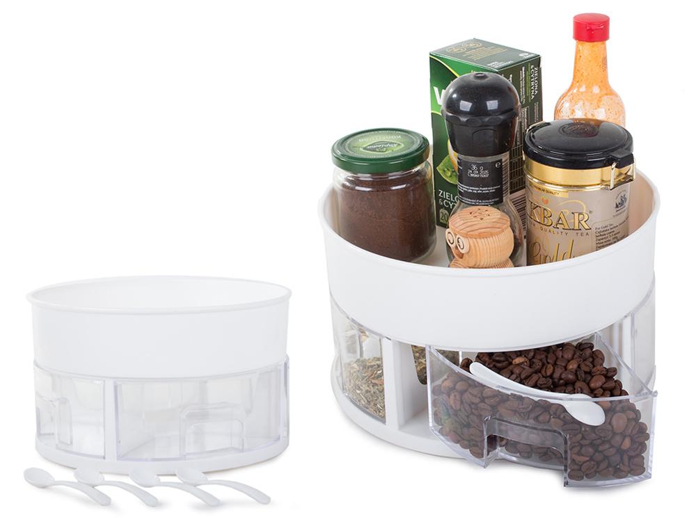 Multifunctional Revolving Kitchen Storage Rack (6 Compartments)