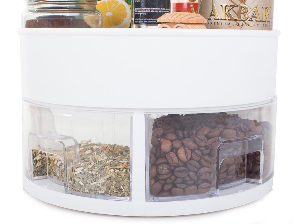 Multifunctional Revolving Kitchen Storage Rack (6 Compartments)