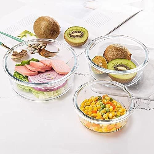 Borosilicate Airtight Glass Bowl – Pack of 2 (620 ml)