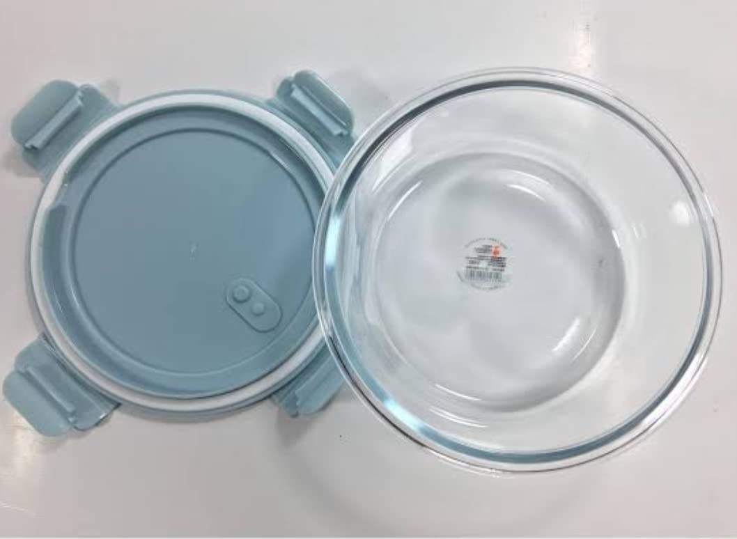 Borosilicate Airtight Glass Bowl – Pack of 2 (620 ml)
