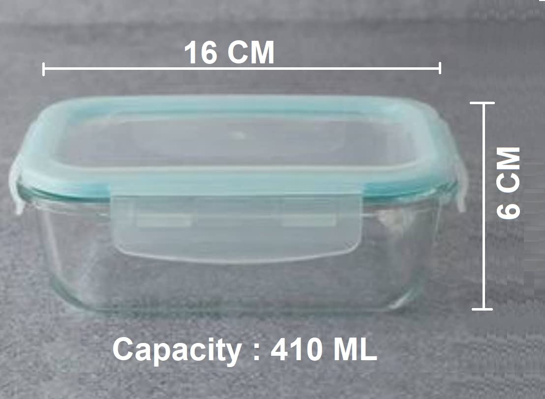 Borosilicate Rectangular Glass Bowl – Pack of 2