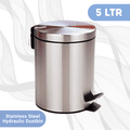 Stainless Steel Hydraulic Paddle Dustbin