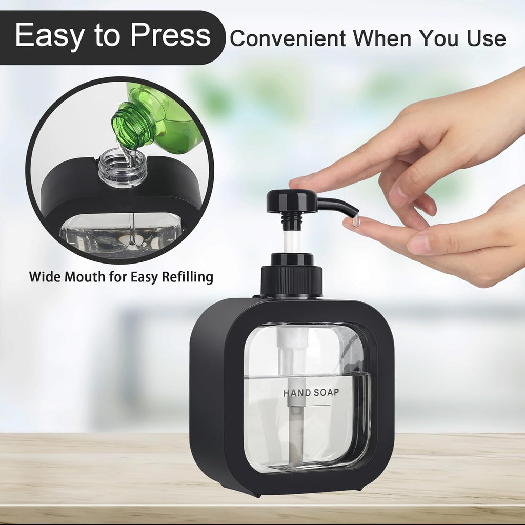Black Hand Soap Dispenser Bathroom