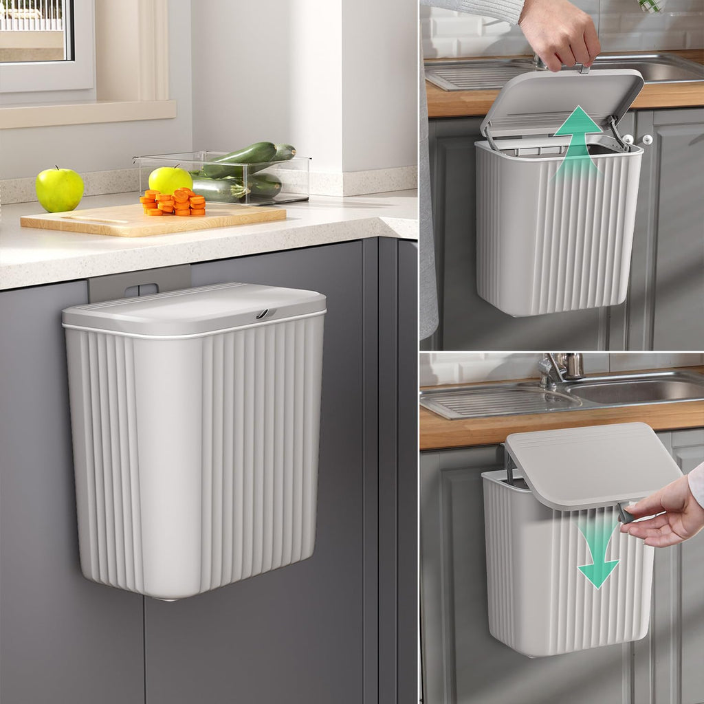 Kitchen/Washroom Wall Hanging Dustbin (Fancy)