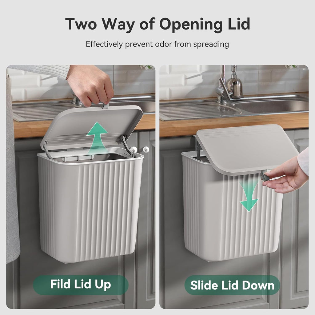 Kitchen/Washroom Wall Hanging Dustbin (Fancy)