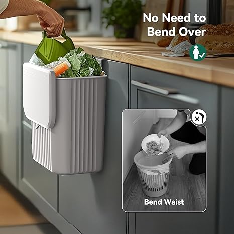 Kitchen/Washroom Wall Hanging Dustbin (Fancy)