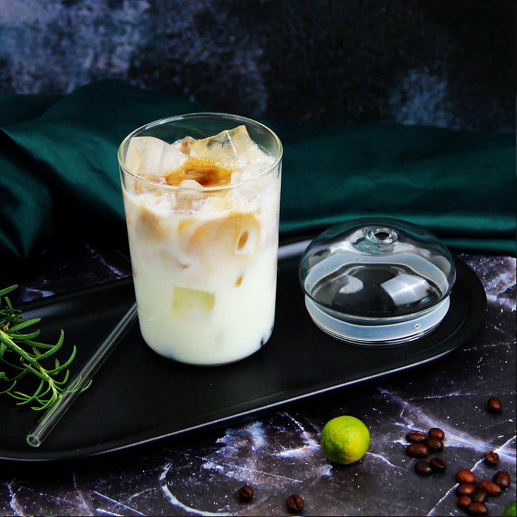 Glass Tumbler with Dome Lid