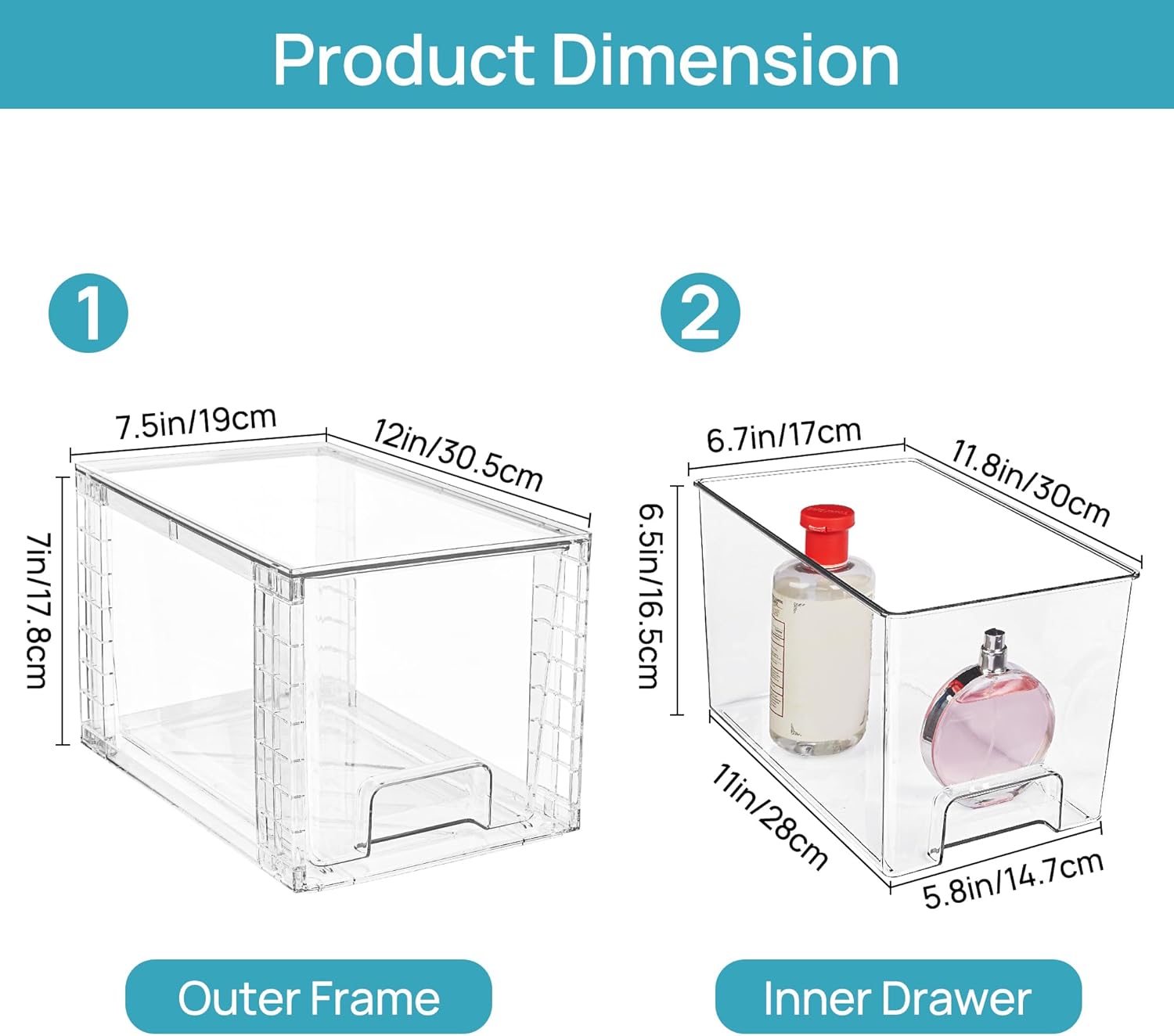 Stackable Acrylic Storage Rack