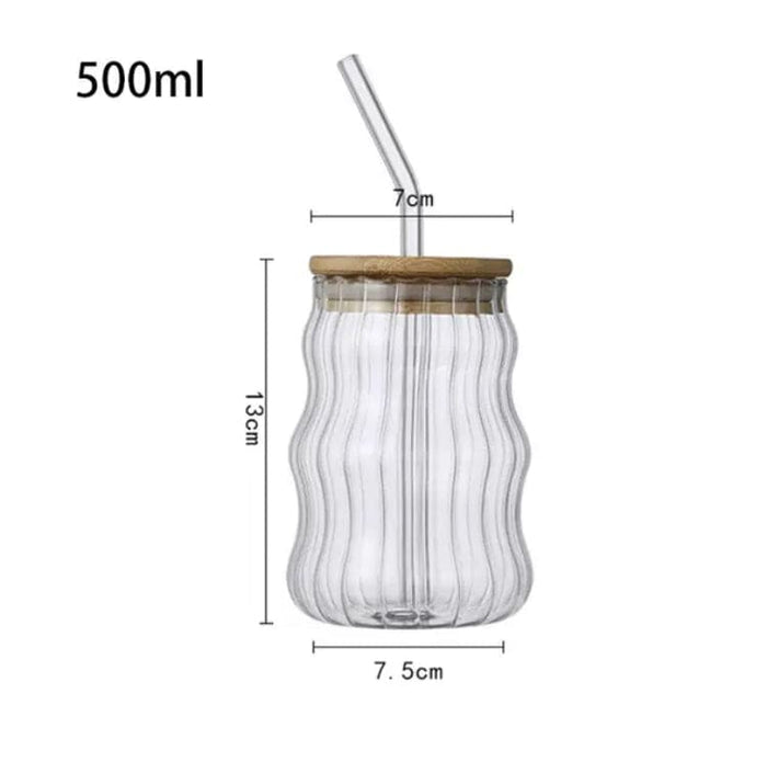 Sipper Mug With Glass Straw