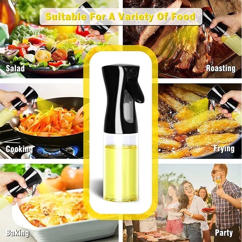 Glass Oil Sprayer With Cap (220mL)