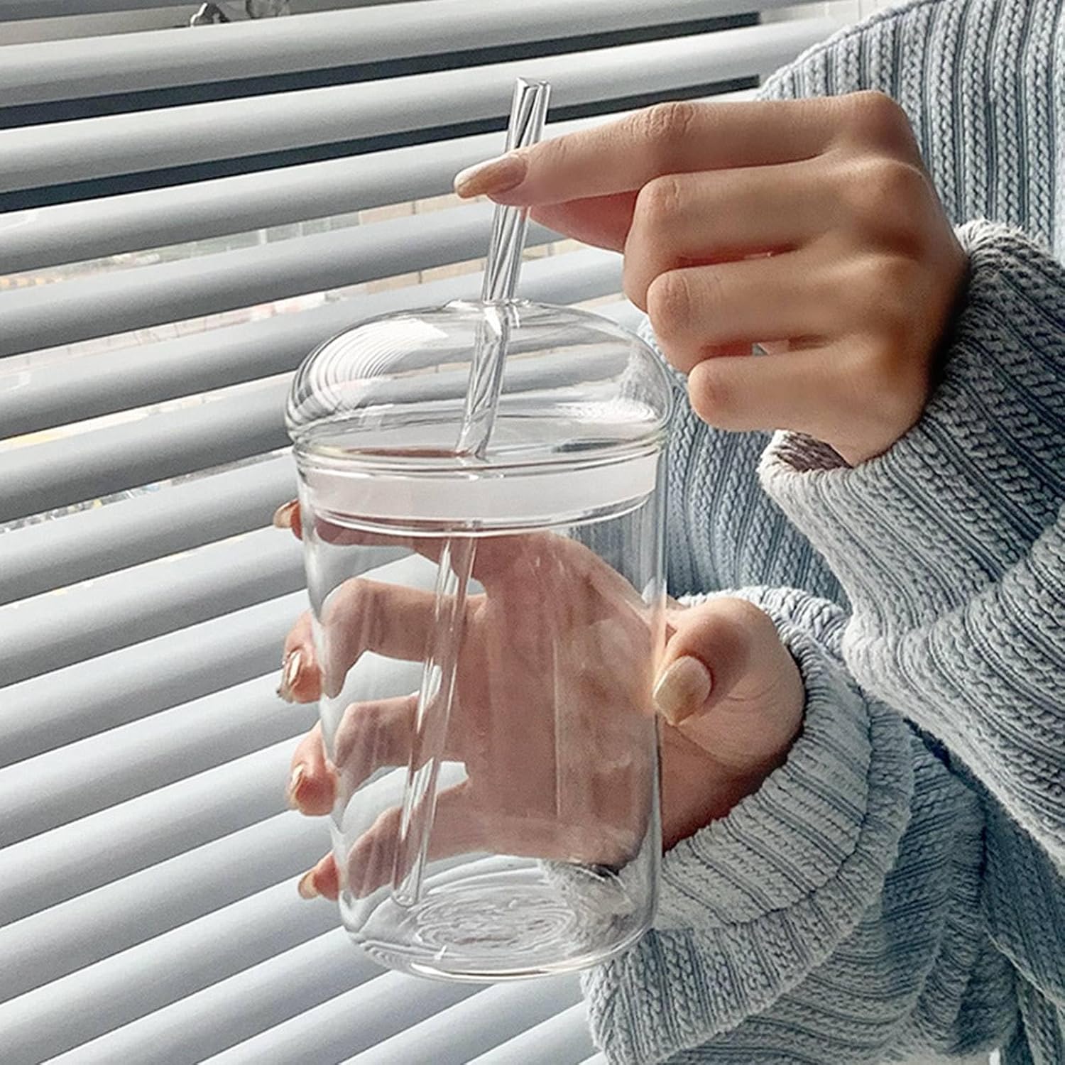 Glass Tumbler with Dome Lid