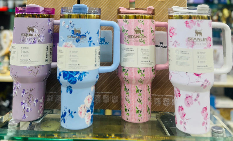 Stainless Steel Floral Printed Tumbler – 1200 ml