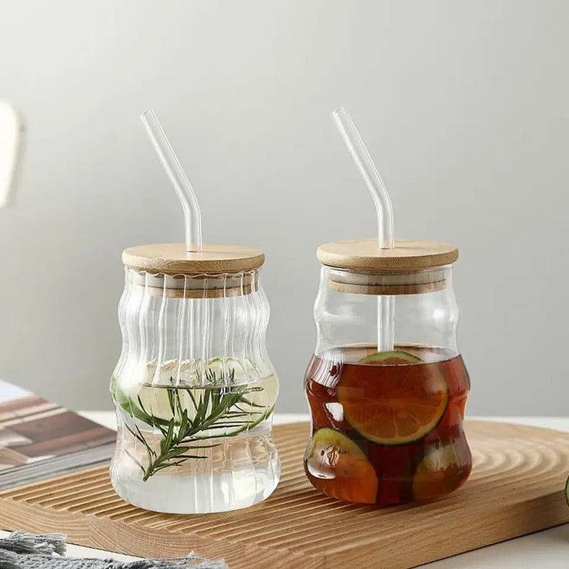Sipper Mug With Glass Straw