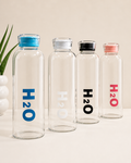 Borosilicate Glass Water Bottle with Plastic Lid