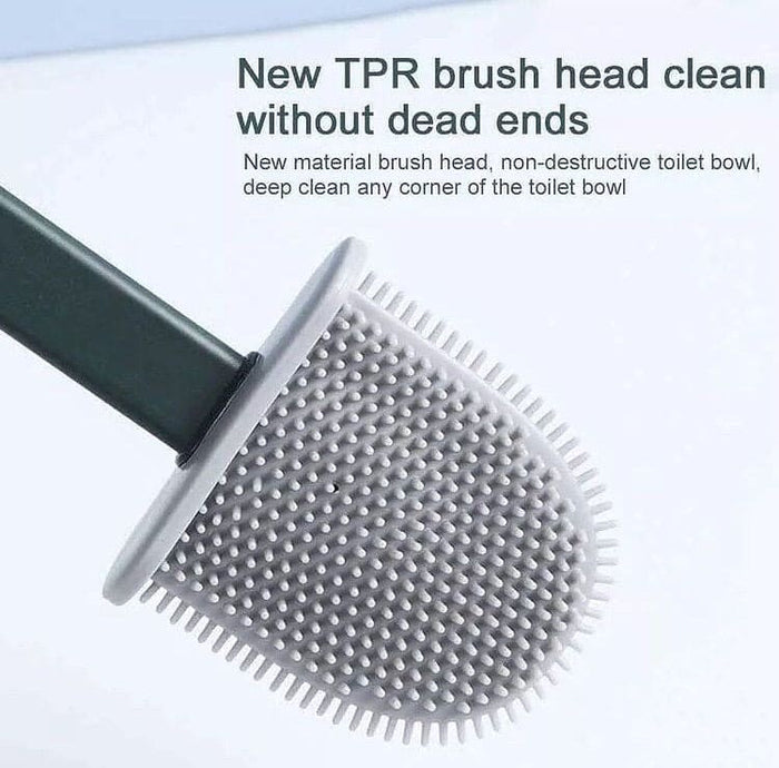 Adhesive Silicone Commode Brush (PVC Rod)