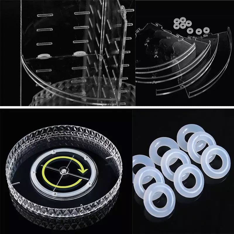 360° Rotating Cosmetics Organizer