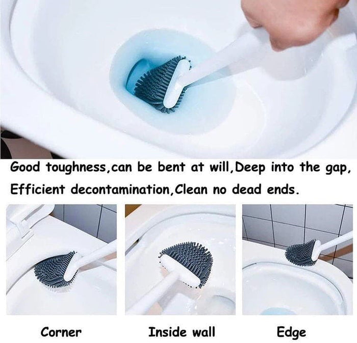 Adhesive Silicone Commode Brush (PVC Rod)