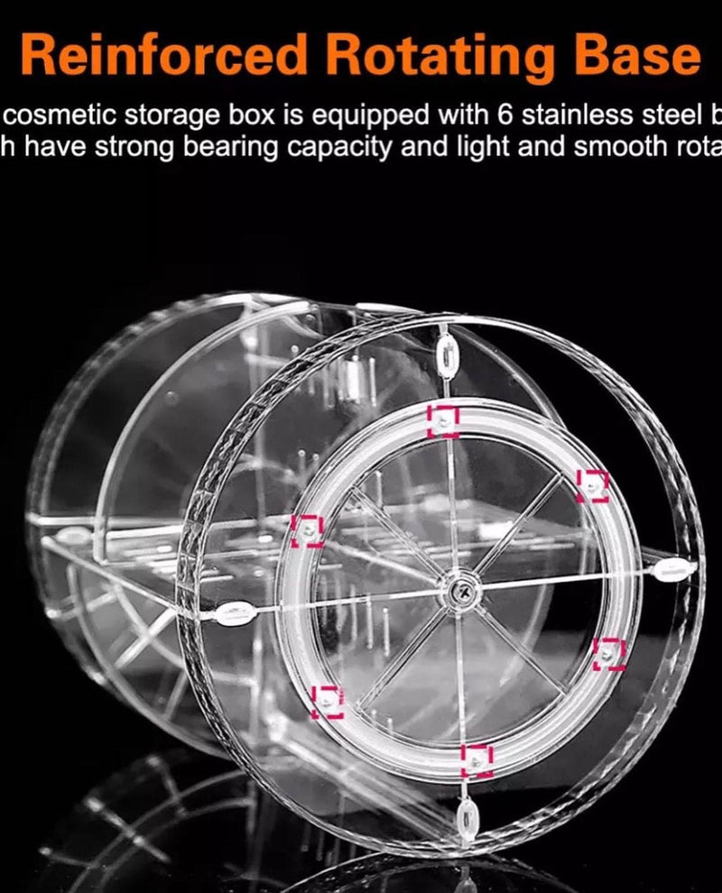 360° Rotating Cosmetics Organizer