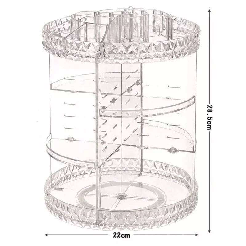 360° Rotating Cosmetics Organizer