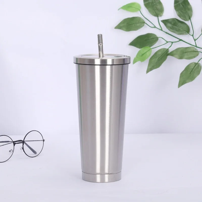 Double Wall Stainless Steel Sipper Glass – 500ml